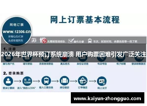 2026年世界杯预订系统崩溃 用户购票困难引发广泛关注